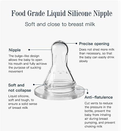 Baby Feeding Bottle with Weighted Straw