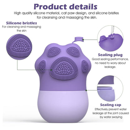 Ice Roller for Face, Silicone Mould with Cleansing Brush